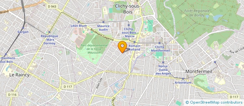 localisation de l'entreprise AMPERELEC ENERGY à CLICHY-SOUS-BOIS