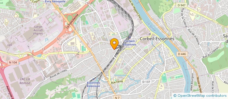 localisation de l'entreprise AMPHASE ELECTRICITE à CORBEIL-ESSONNES