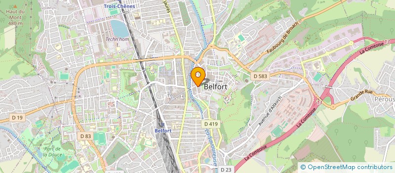 localisation de l'entreprise AMPHITRIT à BELFORT