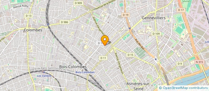 localisation de l'entreprise AMPHITRITE à BOIS-COLOMBES