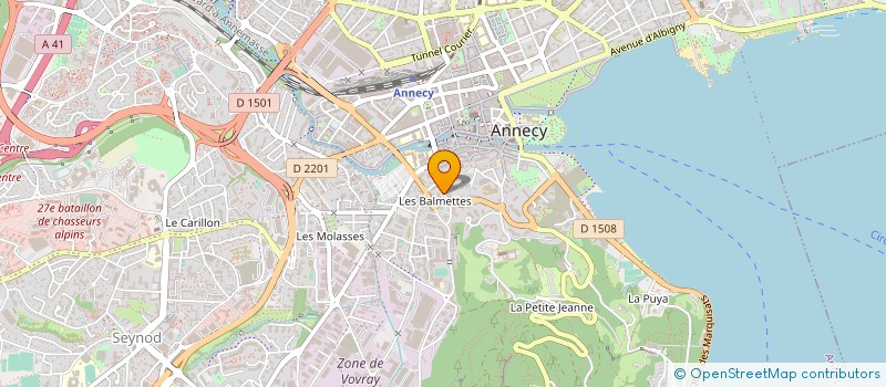 localisation de l'entreprise AMPHITRYON TRAITEUR à ANNECY
