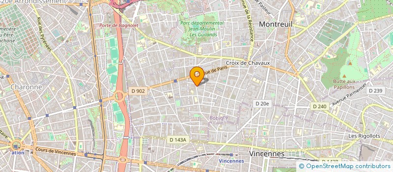 localisation de l'entreprise AMPHORA à MONTREUIL
