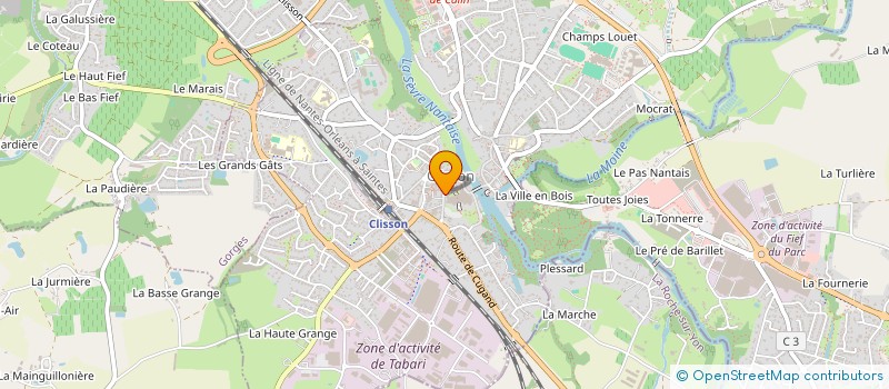 localisation de l'entreprise AMPHORE à CLISSON