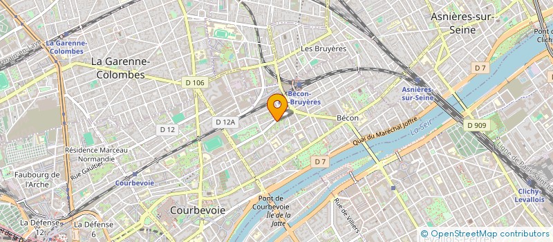 localisation de l'entreprise AMPI à COURBEVOIE