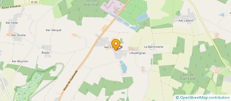 localisation de l'entreprise AMPJH à HERBIGNAC