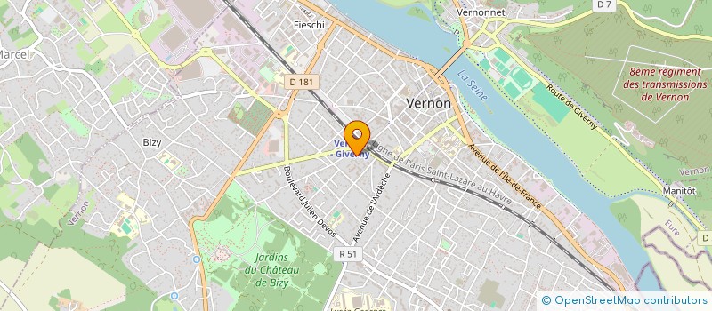 localisation de l'entreprise AMPL'EURE  VERNON