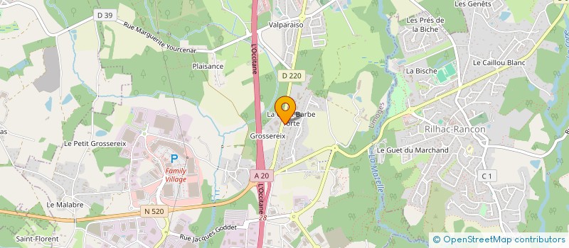 localisation de l'entreprise AMPLANS à LIMOGES
