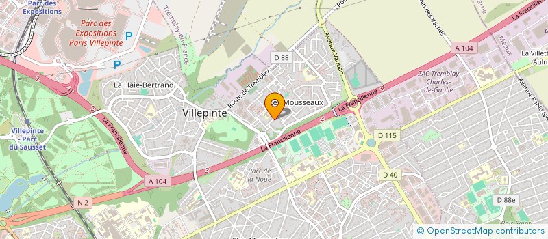 localisation de l'entreprise AMPLEUR CARS SERVICES  VILLEPINTE