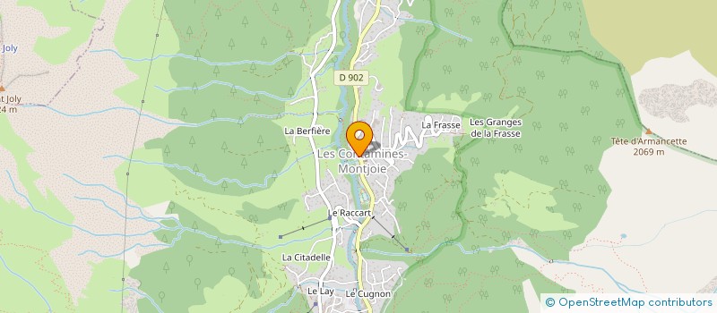 localisation de l'entreprise AMPLI SPORT  LES CONTAMINES-MONTJOIE