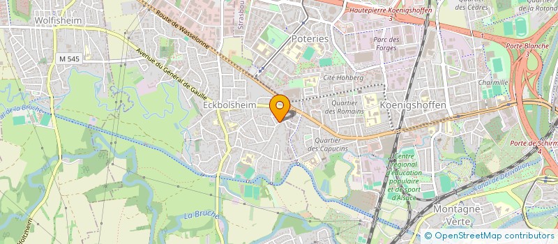 localisation de l'entreprise AMPLIFEO à STRASBOURG