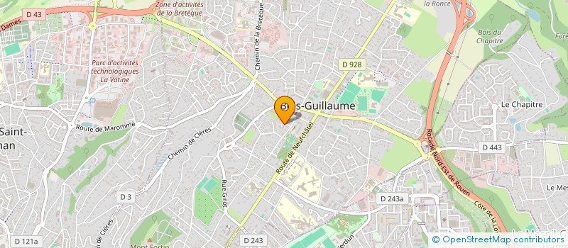 localisation de l'entreprise AMPLIO EXPERTISE ET FORMATION à BOIS-GUILLAUME