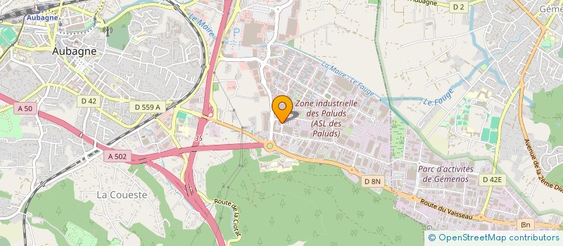 localisation de l'entreprise AMPLITUDE à AUBAGNE