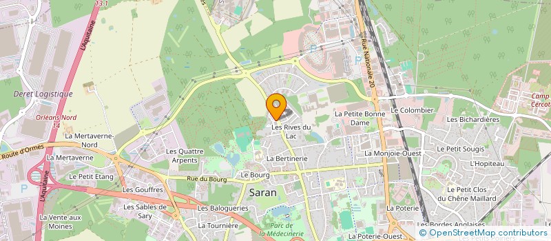 localisation de l'entreprise AMPLITUDE à SARAN