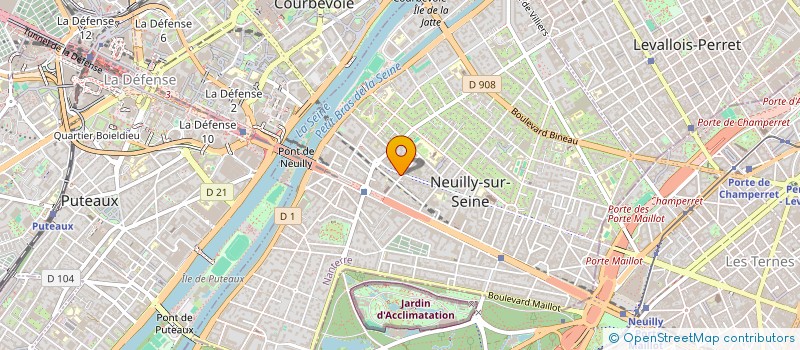 localisation de l'entreprise AMPLITUDE COIFFURE à NEUILLY-SUR-SEINE