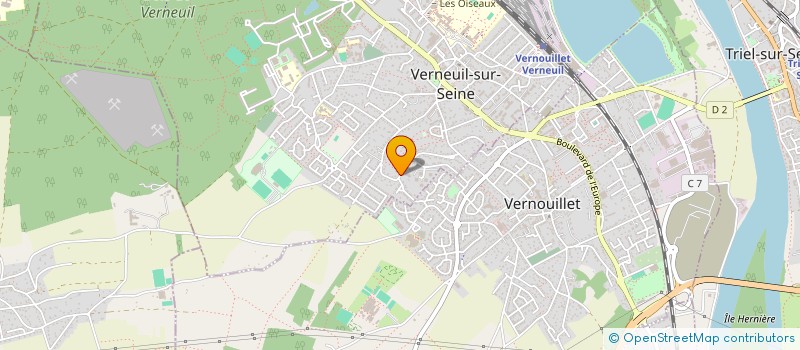 localisation de l'entreprise AMPLITUDE CONSEILS à VERNEUIL-SUR-SEINE