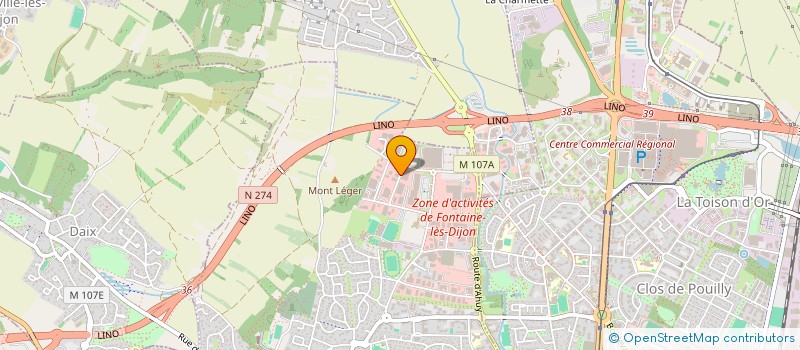 localisation de l'entreprise AMPLITUDE FROID à FONTAINE-LES-DIJON