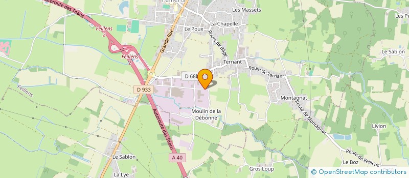 localisation de l'entreprise AMPLITUDE INFORMATIQUE à FEILLENS