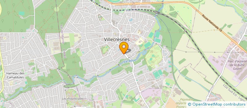 localisation de l'entreprise AMPLITUDES  VILLECRESNES