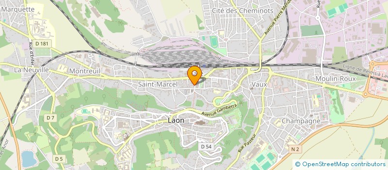 localisation de l'entreprise AMPM IMMO à LAON