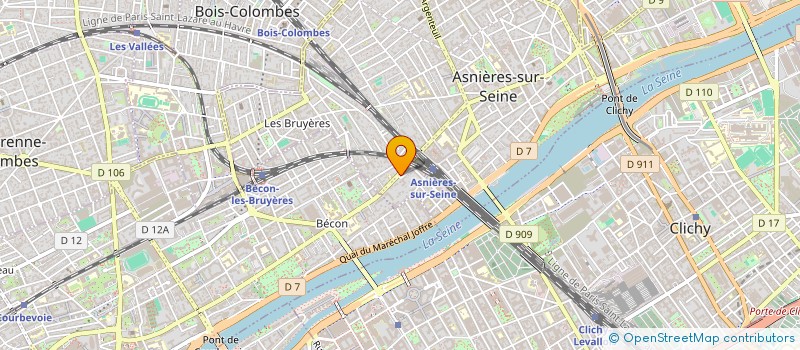 localisation de l'entreprise AMPO à ASNIERES-SUR-SEINE