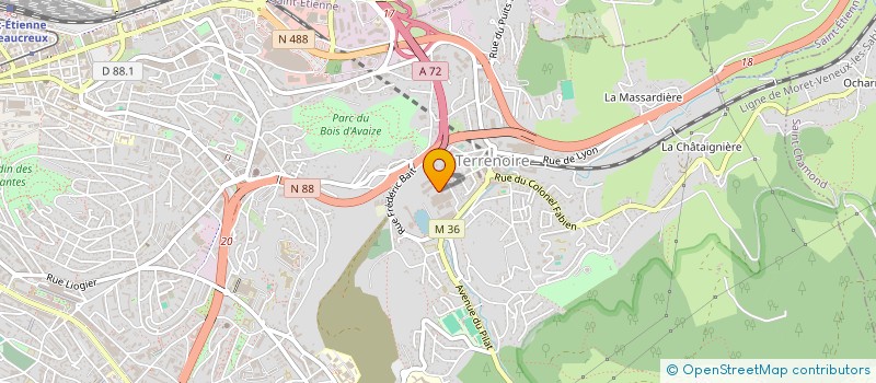 localisation de l'entreprise AMPPELEC à SAINT-ETIENNE