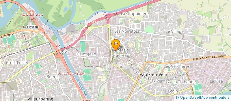 localisation de l'entreprise AMPR ATELIER MAKHLOUF PEINTURE RAVALE...  VAULX-EN-VELIN