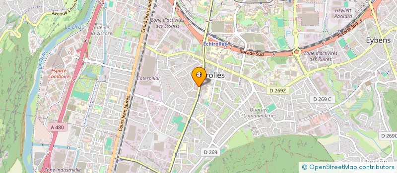 localisation de l'entreprise AMPRILIN  ECHIROLLES