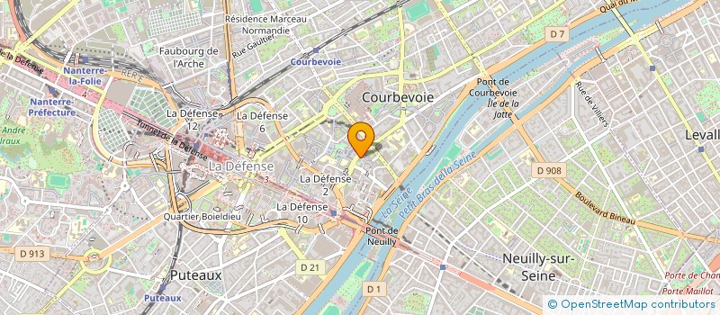 localisation de l'entreprise AMPRO ECHAFAUDAGE à COURBEVOIE