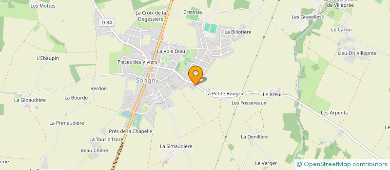 localisation de l'entreprise AMPROD  SORIGNY