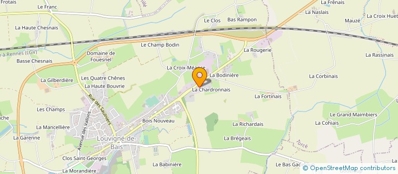 localisation de l'entreprise AMPROLYS LAB à LOUVIGNE-DE-BAIS