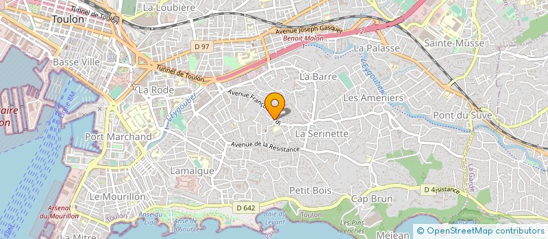 localisation de l'entreprise AMPS  TOULON