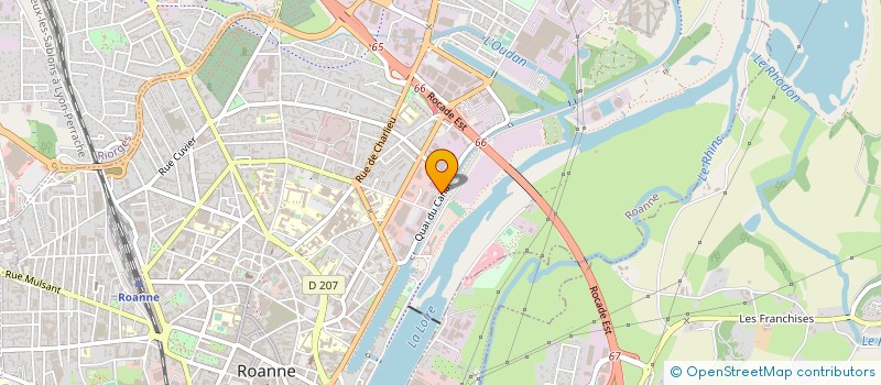localisation de l'entreprise AMR 42 à ROANNE