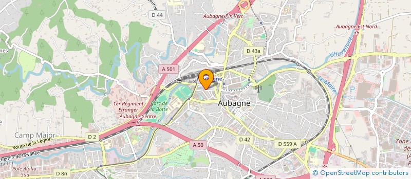 localisation de l'entreprise AMR à AUBAGNE
