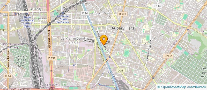 localisation de l'entreprise AMR à AUBERVILLIERS
