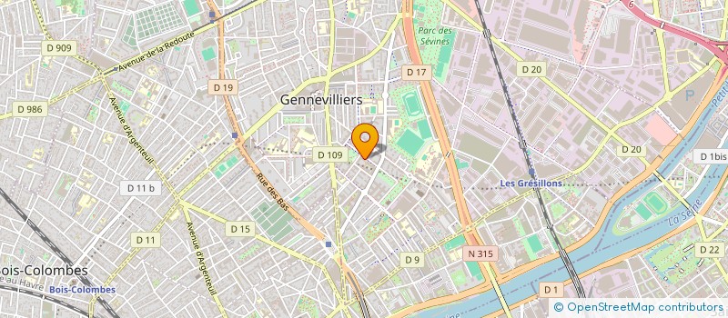 localisation de l'entreprise AMR  GENNEVILLIERS