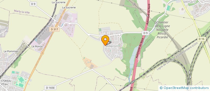 localisation de l'entreprise AMR  VILLERON