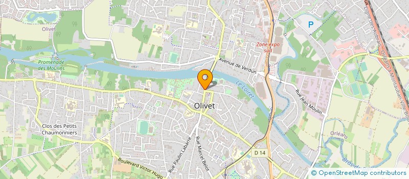 localisation de l'entreprise AMR AUTOMOBILE à OLIVET
