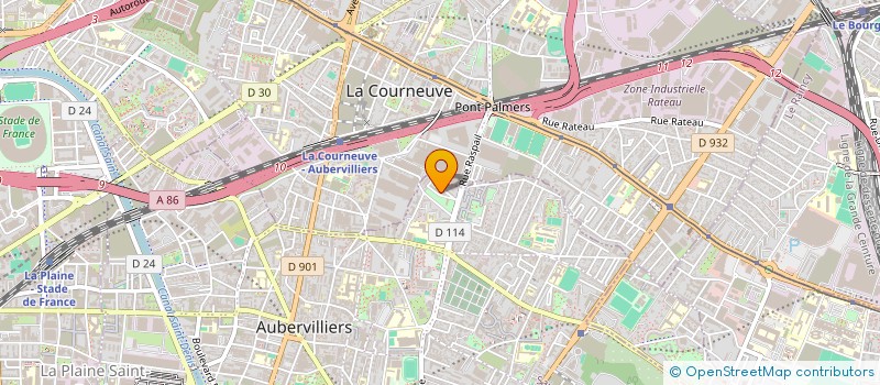 localisation de l'entreprise AMR DECO  AUBERVILLIERS