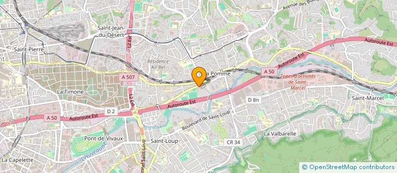 localisation de l'entreprise AMR ECHFAUDAGE à MARSEILLE