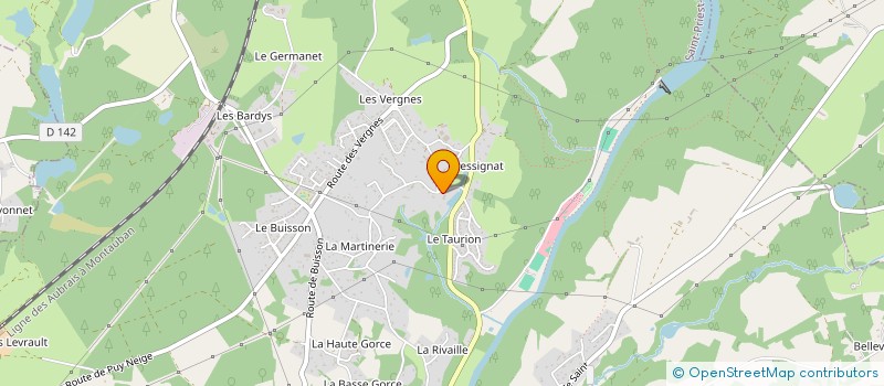 localisation de l'entreprise AMR IMMOBILIER  SAINT-PRIEST-TAURION