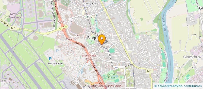 localisation de l'entreprise AMR PLATRERIE  BLAGNAC