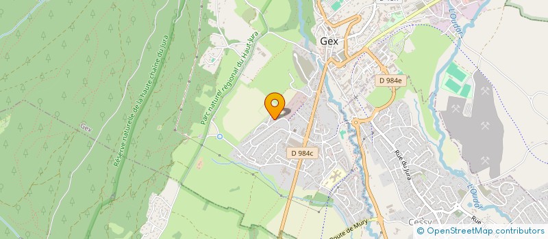 localisation de l'entreprise AMR SANTE  GEX