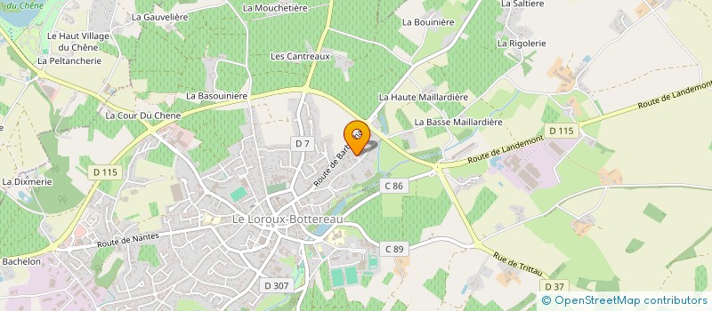 localisation de l'entreprise AMR TECHNOLOGIE à LE LOROUX-BOTTEREAU