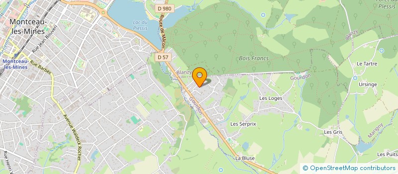 localisation de l'entreprise AMR TERRASSEMENT  GOURDON