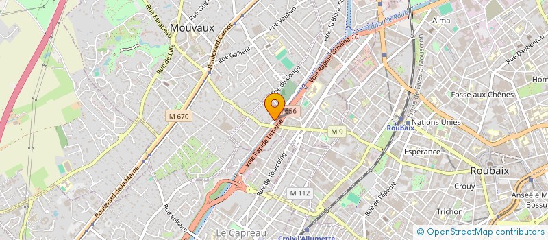 localisation de l'entreprise AMRA à TOURCOING