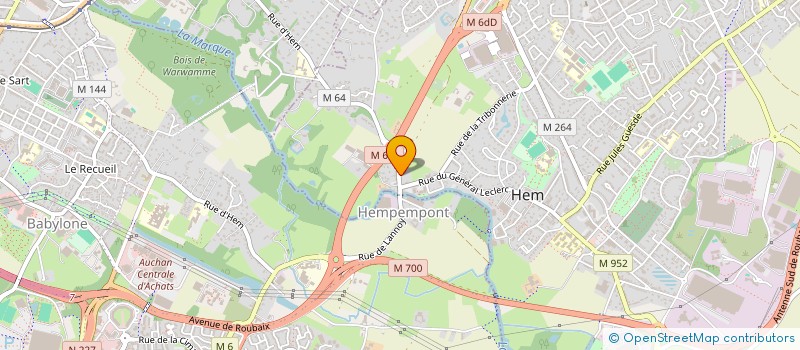 localisation de l'entreprise AMRET à HEM