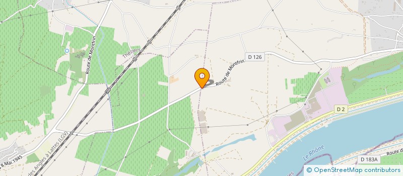 localisation de l'entreprise AMREZY  ARAMON