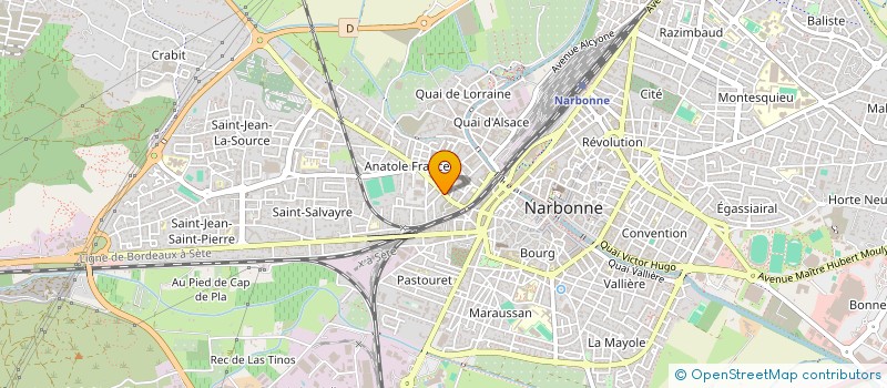 localisation de l'entreprise AMRI à NARBONNE
