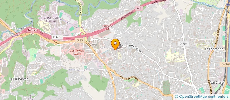 localisation de l'entreprise AMRI CODE à ANTIBES