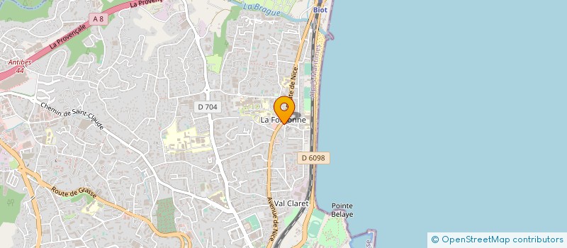 localisation de l'entreprise AMRI EL MAZARI à ANTIBES
